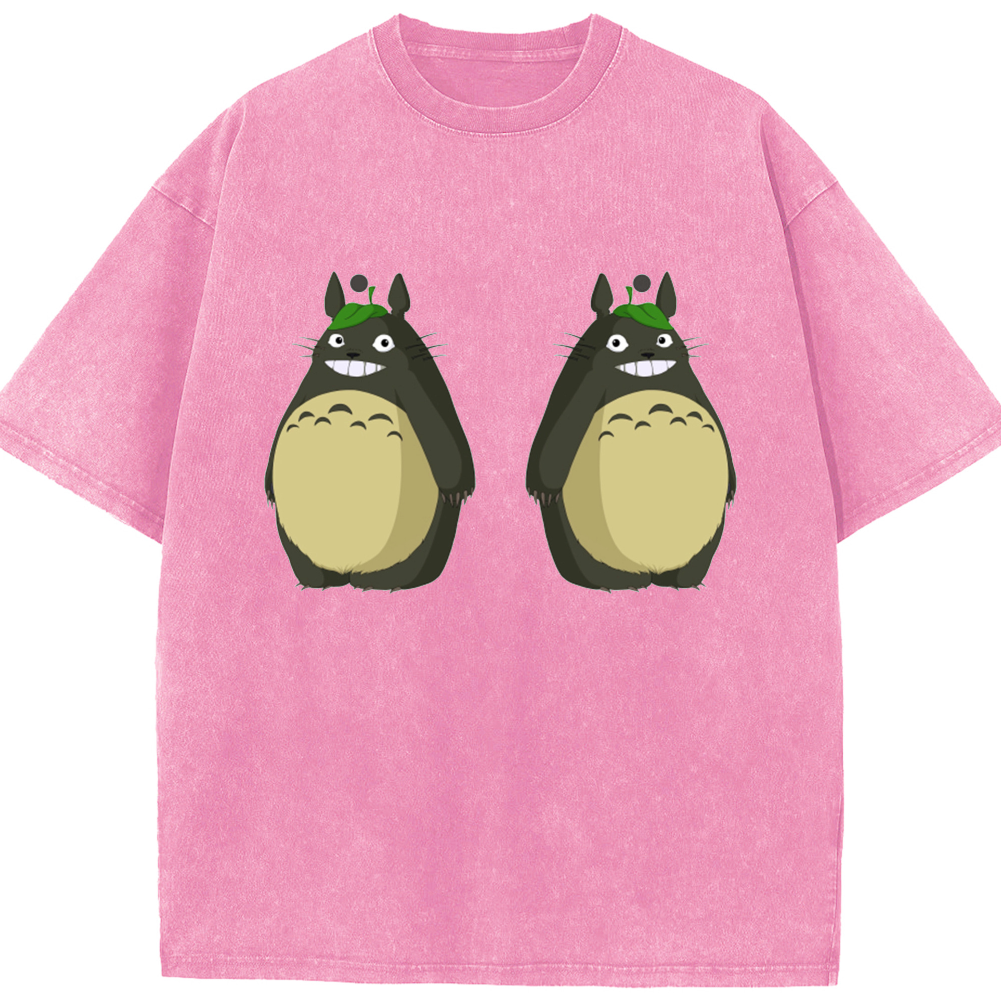 （画像用） となりのトトロ 草壁メイ 草壁サツキ My Neighbor Totoro Satsuki Kusakabe Mei Kusakabe 綿100% ヴィンテージ風 半袖Tシャツ（フロントプリント）